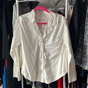 We The Free Women's Cream Button-Down Shirt